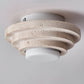 Zadoraris Tiered-disc Travertine Ceiling Light