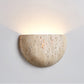 Armarel Half Moon Travertine Wall Light
