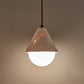 Cevynisra Cone Hemisphere Travertine Pendant Light