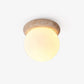 Colaeiel Disc-globe Travertine Ceiling Light