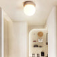 Colaeiel Disc-globe Travertine Ceiling Light