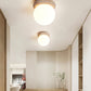 Colaeiel Disc-globe Travertine Ceiling Light