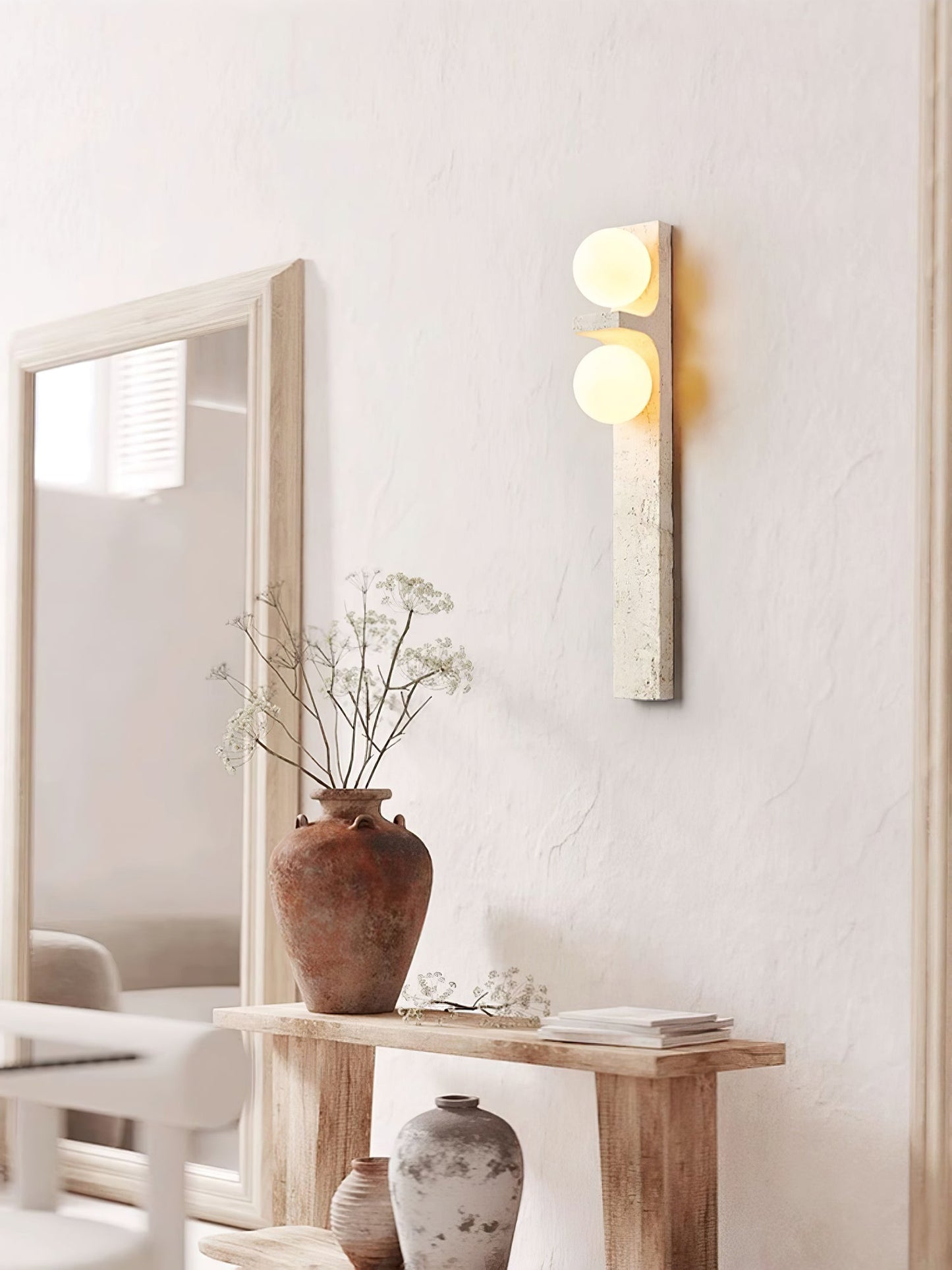 Cassiopeia Travertine Wall Light