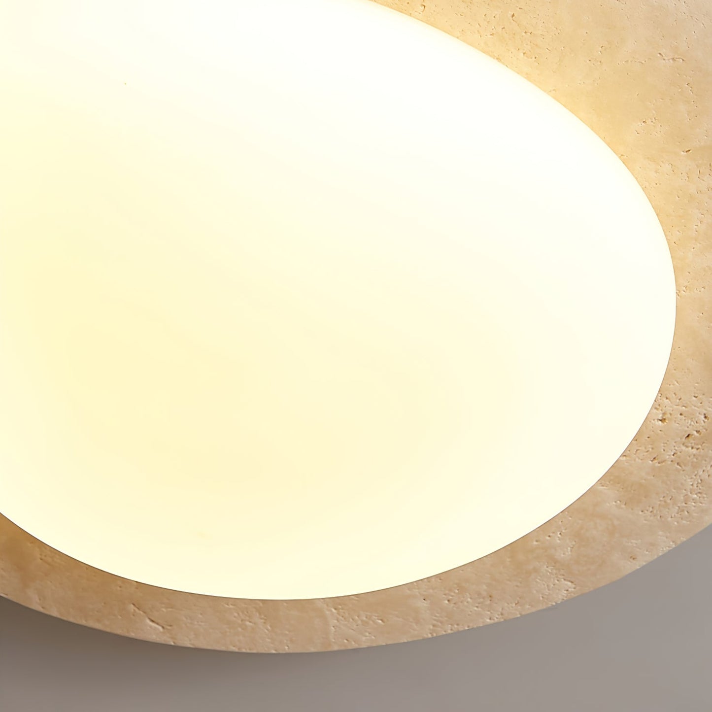 Orlaeisra Circular Travertine Ceiling Light