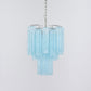 Aurora Chandelier Azzura Murano Glass Tube Coastal