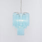 Aurora Chandelier Azzura Murano Glass Tube Coastal