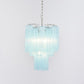 Aurora Chandelier Azzura Murano Glass Tube Coastal