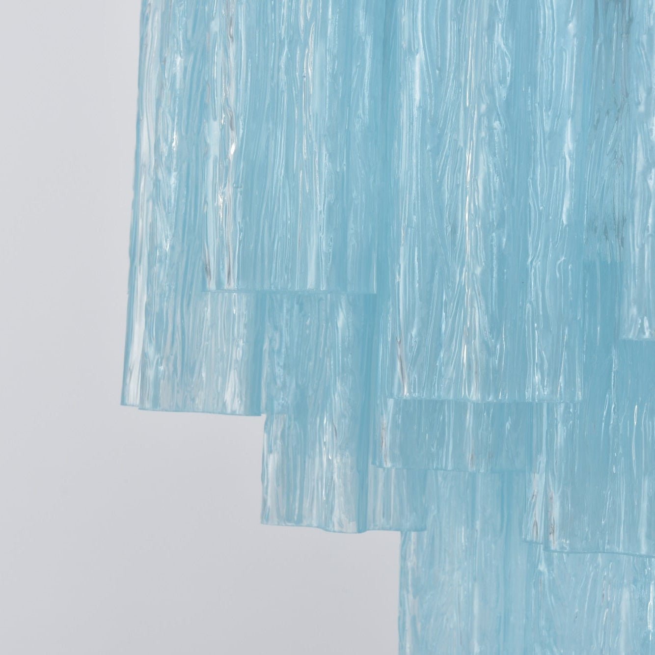 Aurora Chandelier Azzura Murano Glass Tube Coastal