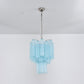 Aurora Chandelier Azzura Murano Glass Tube Coastal