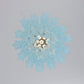 Aurora Chandelier Azzura Murano Glass Tube Coastal