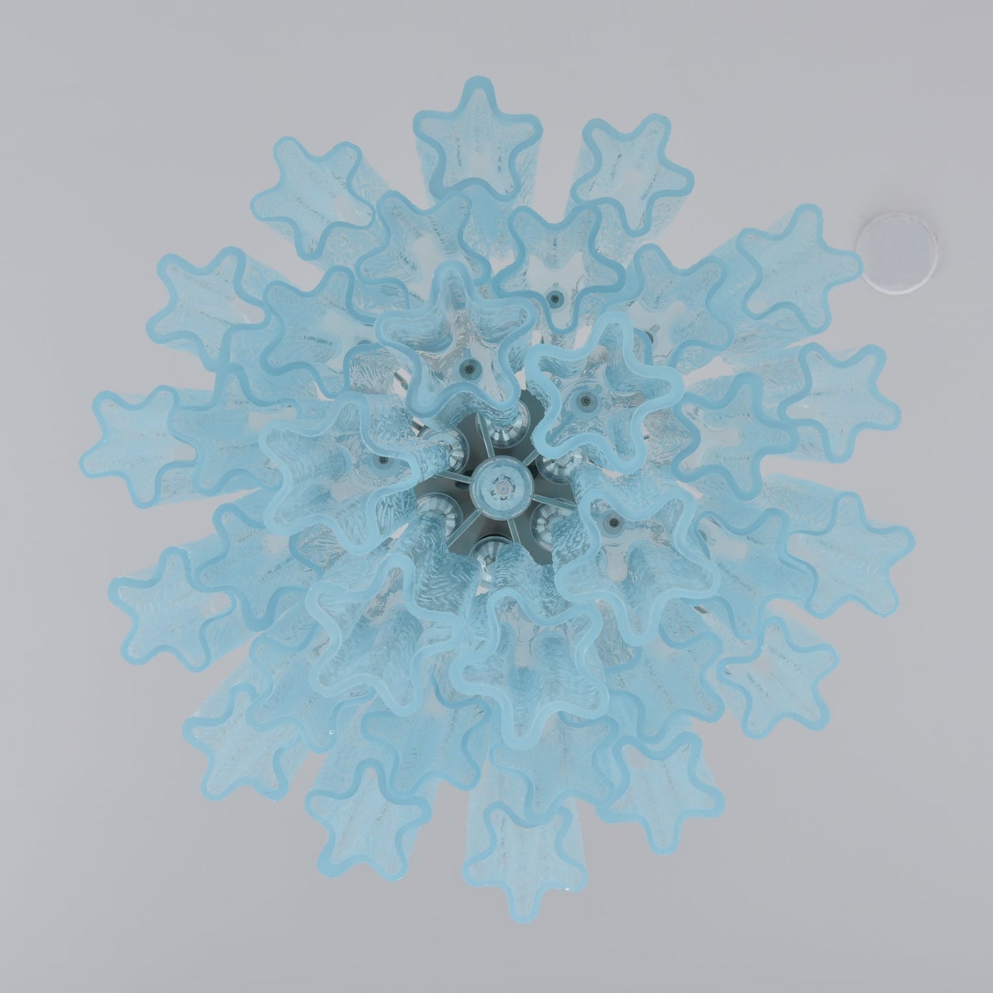 Aurora Chandelier Azzura Murano Glass Tube Coastal