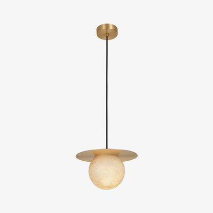 Nyvelyra Sphere Alabaster Pendant Light