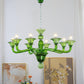 Aurora Chandelier Murano Glass Green