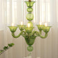 Aurora Chandelier Murano Glass Green