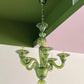 Aurora Chandelier Murano Glass Green