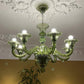 Aurora Chandelier Murano Glass Green