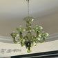 Aurora Chandelier Murano Glass Green