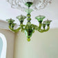 Aurora Chandelier Murano Glass Green