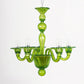Aurora Chandelier Murano Glass Green