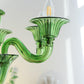 Aurora Chandelier Murano Glass Green