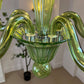 Aurora Chandelier Murano Glass Green