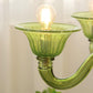 Aurora Chandelier Murano Glass Green