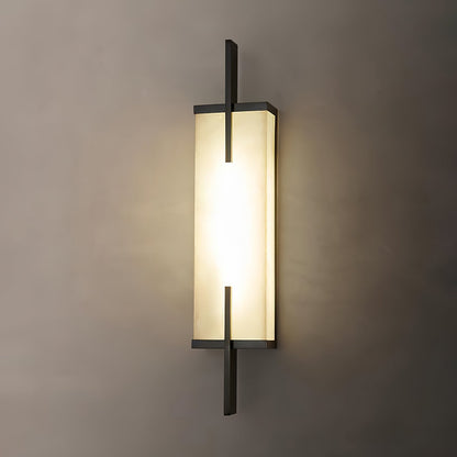 Aurcarir Rectangular Alabaster Wall Light