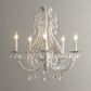 Lustra Pendant Lamp Candle Holder Crystal Beads
