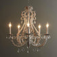 Lustra Pendant Lamp Candle Holder Crystal Beads
