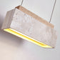 Ciraeila Rectangular Travertine Pendant Light