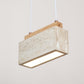 Ciraeila Rectangular Travertine Pendant Light