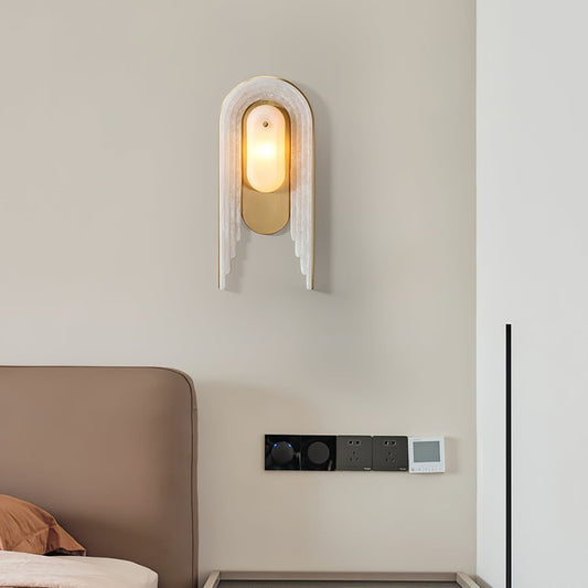 Sytalion Arch Alabaster Wall Light