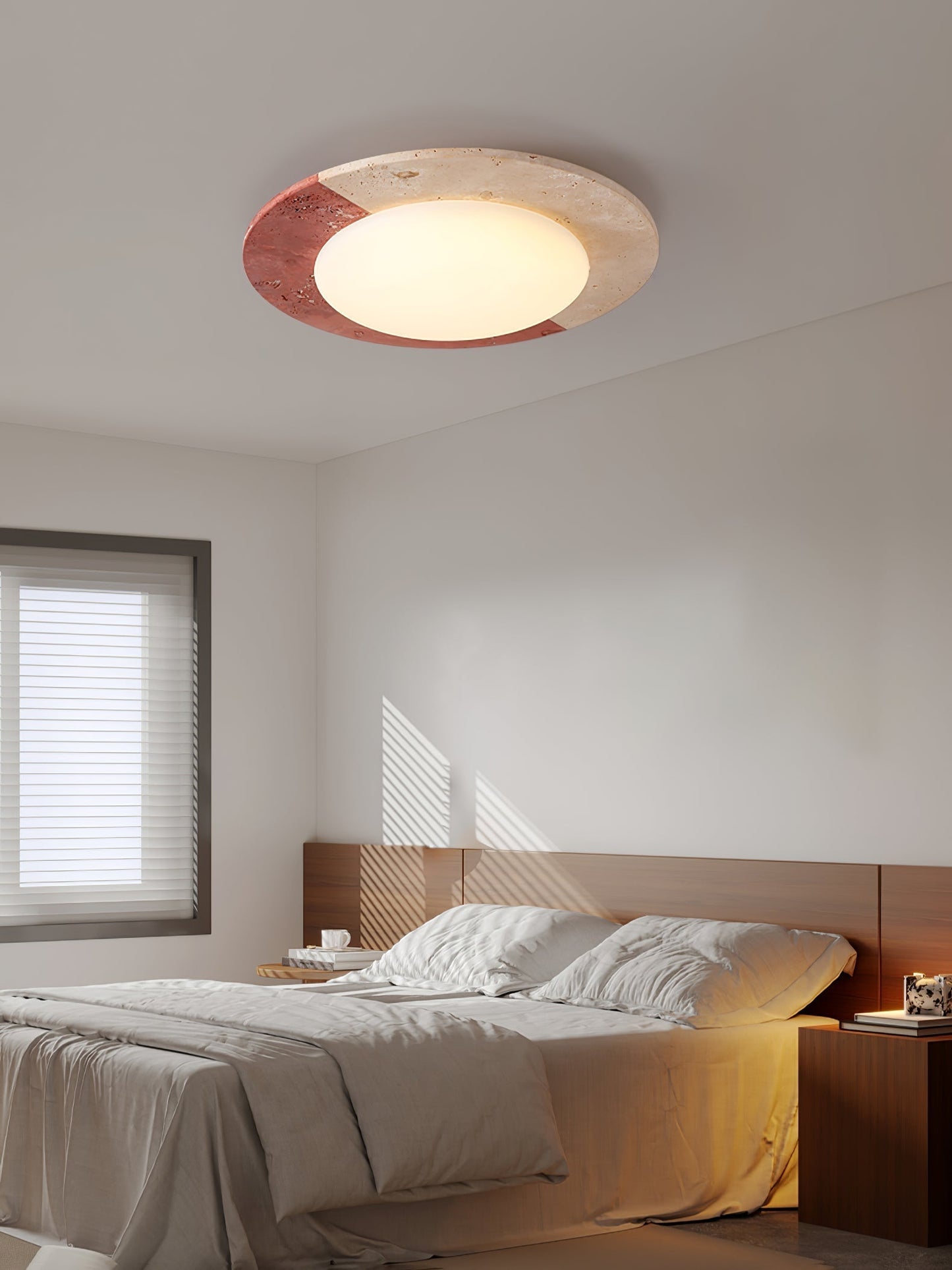 Zeraeos Travertine Ceiling Light