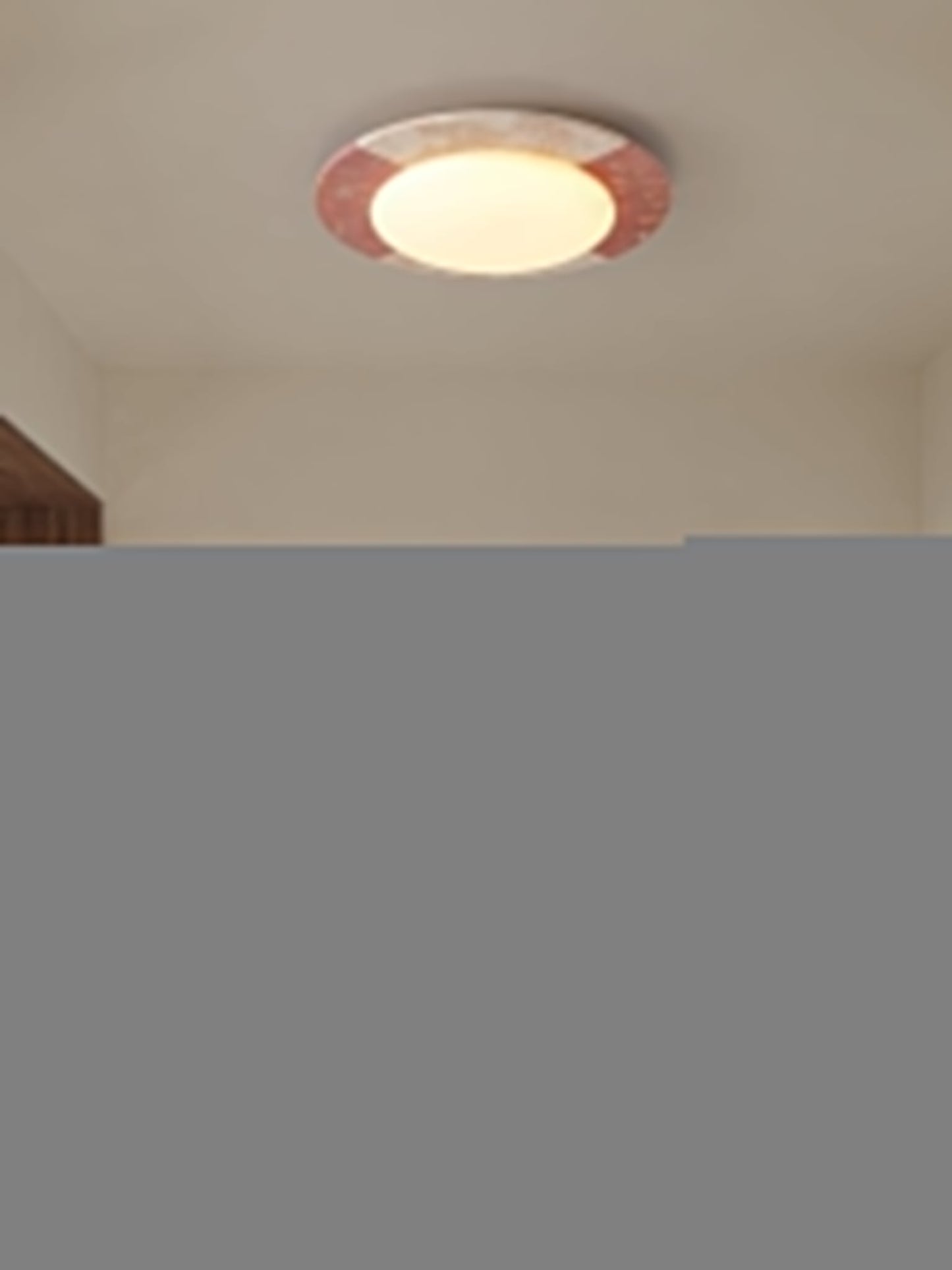 Zeraeos Travertine Ceiling Light