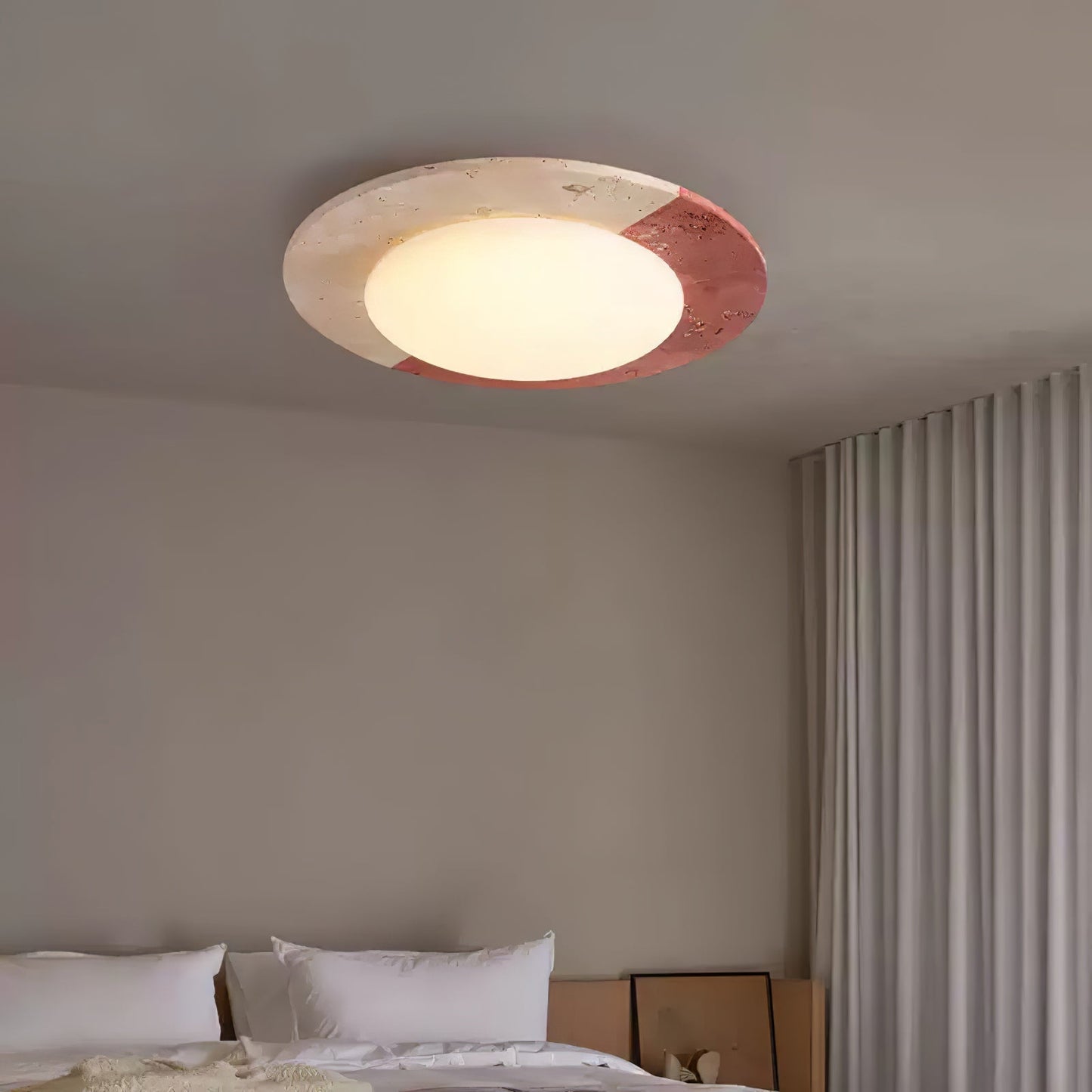 Zeraeos Travertine Ceiling Light