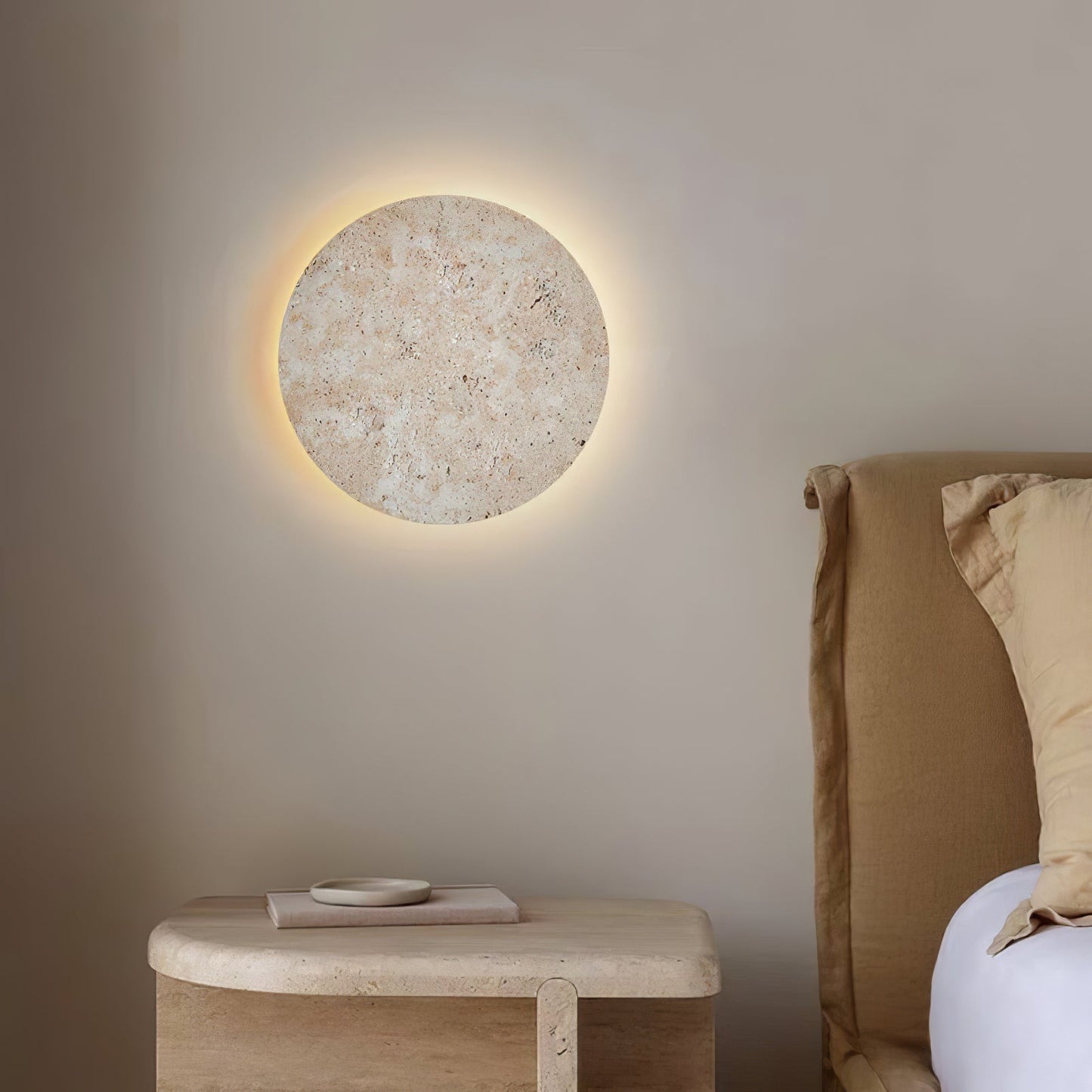 Aurzoren Minimalist Travertine Wall Light