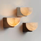 Corvina Bowl Alabaster Wall Light