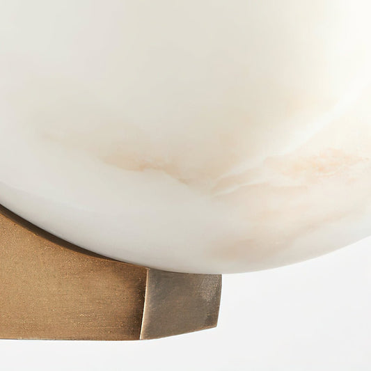 Corvina Bowl Alabaster Wall Light