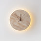Volira Clock Travertine Wall Light D30cm