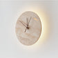 Volira Clock Travertine Wall Light D30cm