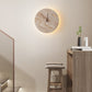 Volira Clock Travertine Wall Light D30cm