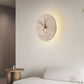 Volira Clock Travertine Wall Light D30cm