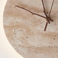 Volira Clock Travertine Wall Light D30cm