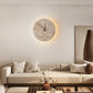 Volira Clock Travertine Wall Light D30cm
