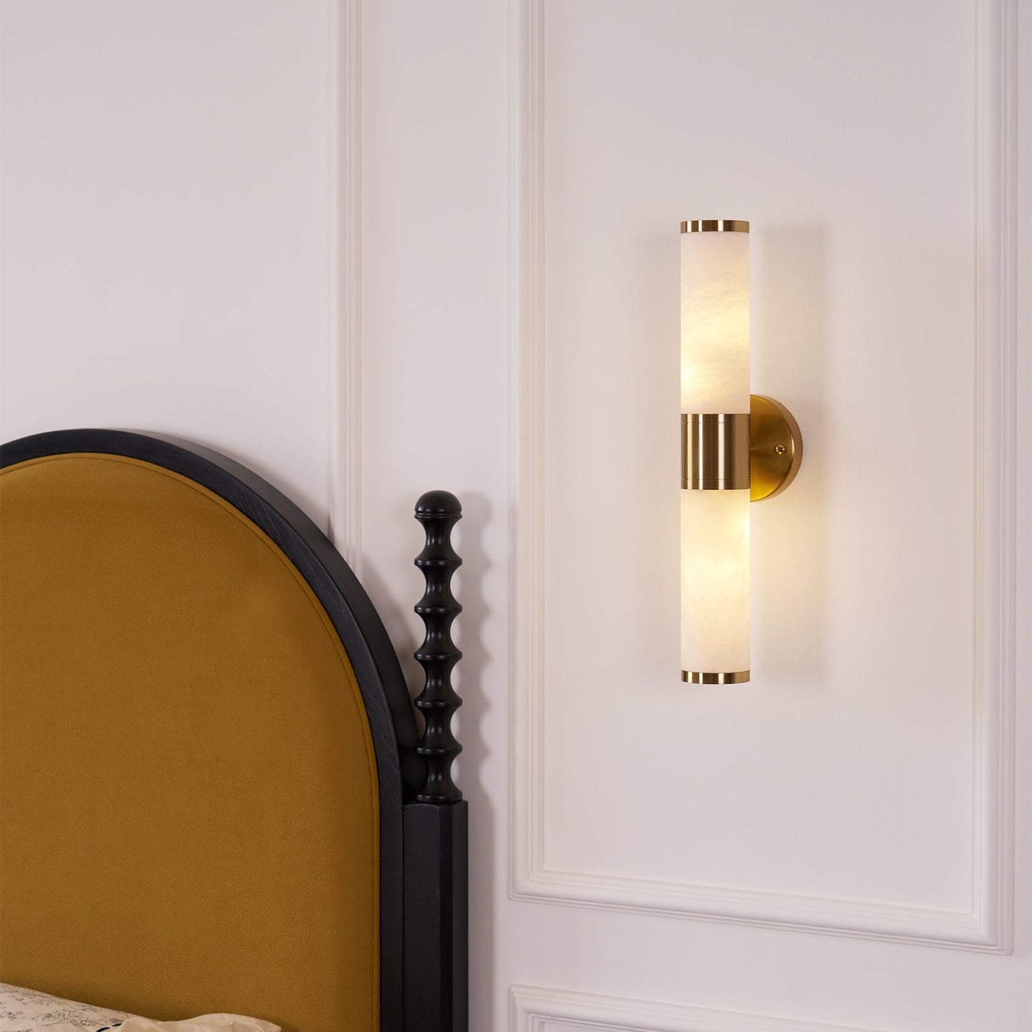 Kaia Minimalist Alabaster Wall Lamp