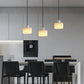 Alabaster Pendant Lgiht Dual Cylindrical