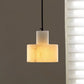 Alabaster Pendant Lgiht Dual Cylindrical