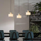 Alabaster Pendant Lgiht Dual Cylindrical