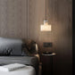 Alabaster Pendant Lgiht Dual Cylindrical