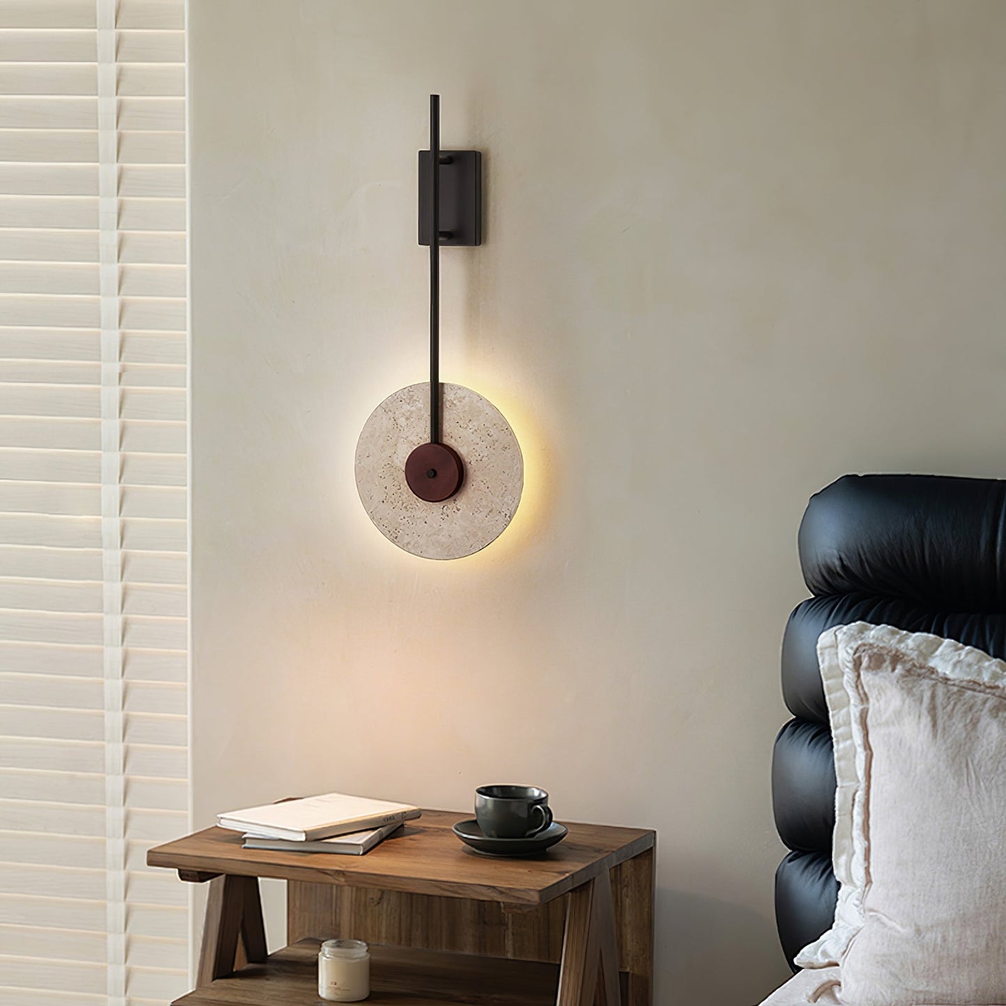 Elysia Travertine Wall Light